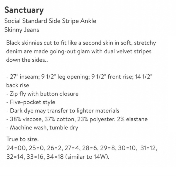 ANTHRO Sanctuary Social Standard Side Stripe Ankle NWT - Picture 11 of 11